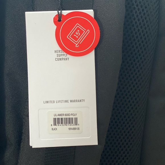 Herschel Black Little America Backpack - Picture 8 of 9